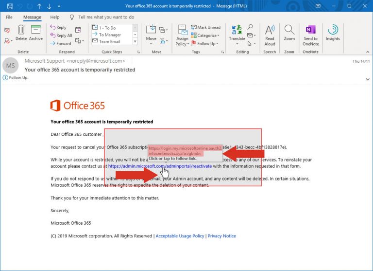 microsoft office 365 anti phishing setup